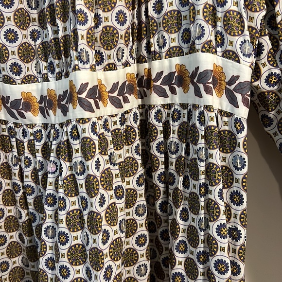 Tory Burch printed puff sleeve dress xsmall - Picture 5 of 15